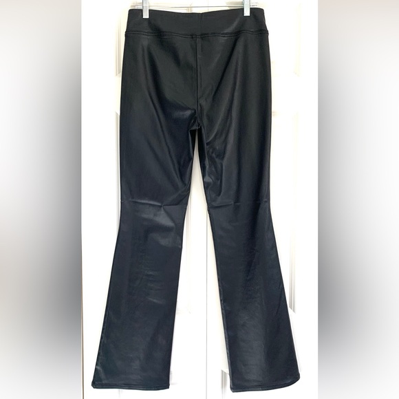 WHBM Extra Hi-Rise Coated Pull-On Flare Jean - Picture 4 of 7